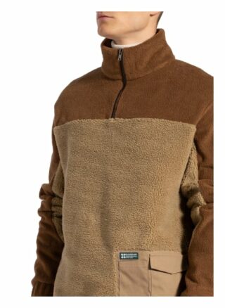 Holzweiler Fleecepullover Sesame braun