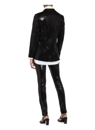 Hugo Blazer Asella Mit Paillettenbesatz schwarz
