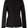 HUGO The Long Jacket Blazer Damen, Schwarz
