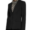 HUGO The Long Jacket Blazer Damen, Schwarz