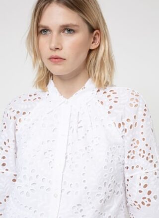 Hugo Bluse Eisha weiss