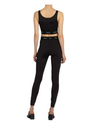 Hugo Cropped-Top Dimsum schwarz