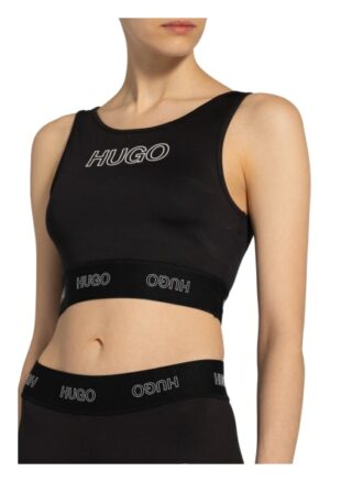 Hugo Cropped-Top Dimsum schwarz