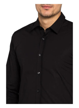 HUGO Elisha Business-Hemd Herren, Schwarz