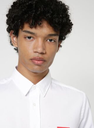 HUGO Emero Casual-Hemd Herren, Weiß