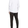 Hugo Hemd Enrique Slim Fit Mit Stehkragen weiss