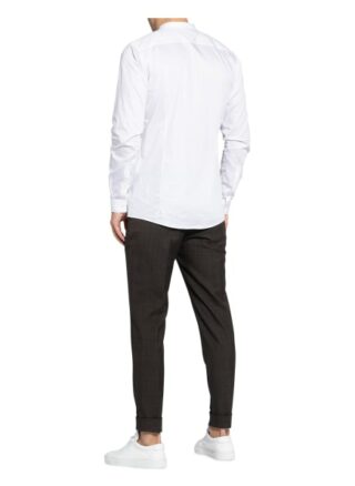 Hugo Hemd Enrique Slim Fit Mit Stehkragen weiss