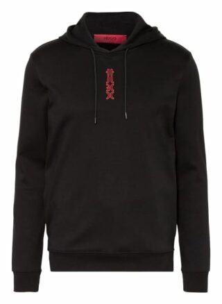 HUGO Dondy Hoodie Herren, Schwarz