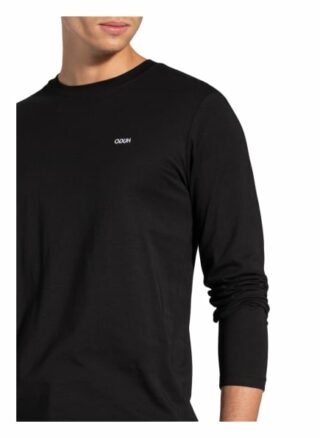 HUGO Derol Longsleeve Herren, Schwarz