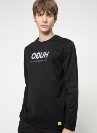 HUGO Doreigner X Smiley® Longsleeve Herren, Schwarz