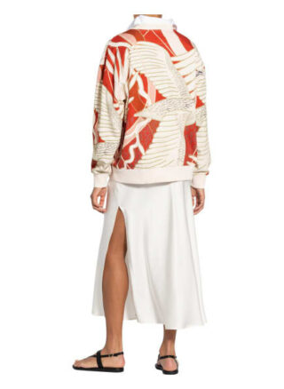 Hugo Oversized-Sweatshirt Dashimaki beige