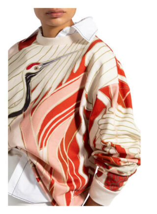 Hugo Oversized-Sweatshirt Dashimaki beige