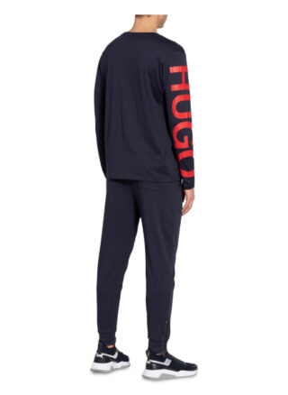 HUGO demeos211 Longsleeve Herren, Blau