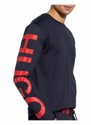 HUGO demeos211 Longsleeve Herren, Blau