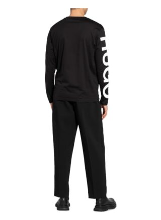 HUGO demeos211 Longsleeve Herren, Schwarz