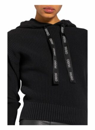 Hugo Strick-Hoodie Sessamee schwarz