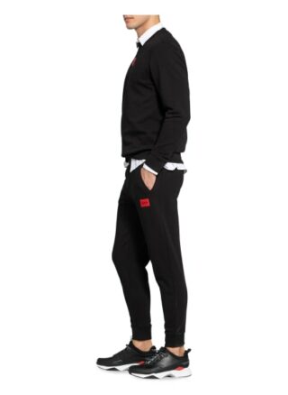 HUGO Doak Jogginghose Herren, Schwarz