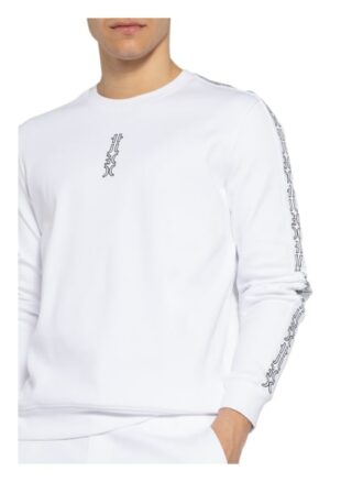 HUGO Doby Sweatshirt Herren, Weiß