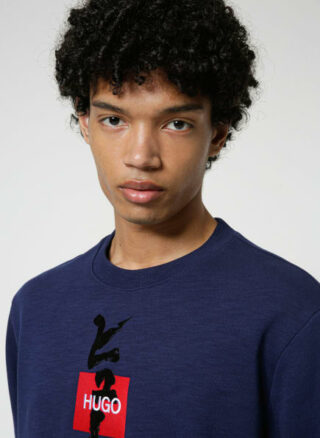 HUGO Dongiri Sweatshirt Herren, Blau