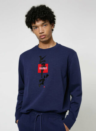 HUGO Dongiri Sweatshirt Herren, Blau