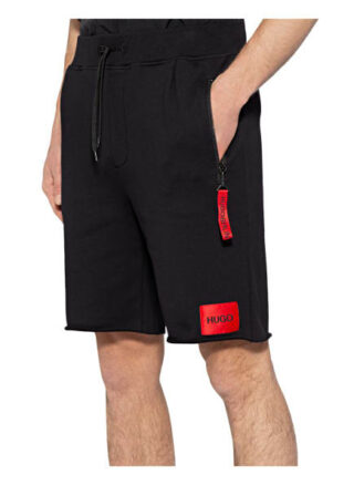 Hugo Sweatshorts Dactus schwarz