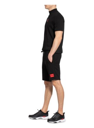 HUGO Diz Sweatshorts Herren, Schwarz