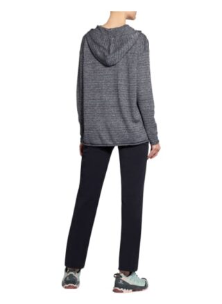 Icebreaker Strick-Hoodie Flaxen Mit Leinen Und Merinowolle blau