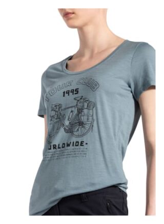 Icebreaker T-Shirt Tech Lite Aus Merinowolle grau