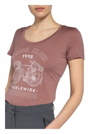 Icebreaker T-Shirt Tech Lite Aus Merinowolle rosa