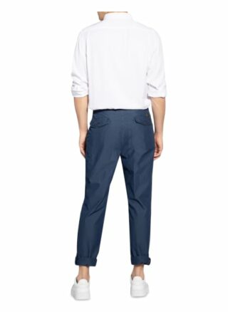 Incotex 7/8-Chino Im Jogging-Stil Carrot Fit blau