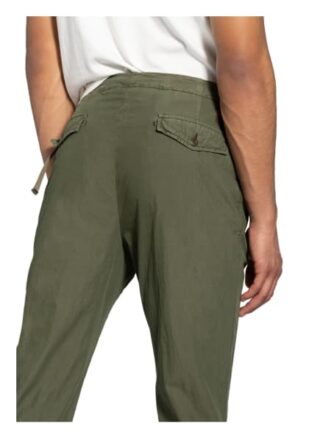 Incotex 7/8-Chino Im Jogging-Stil Carrot Fit gruen