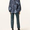 Iris Von Arnim Bluse Flora blau