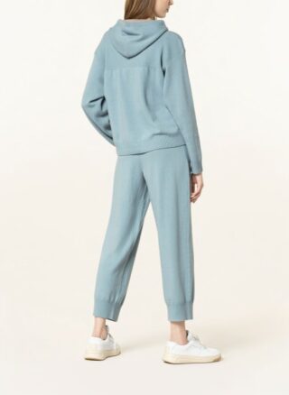 Iris Von Arnim Strick-Hoodie Kora Aus Cashmere blau