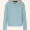 Iris Von Arnim Strick-Hoodie Kora Aus Cashmere blau