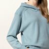 Iris Von Arnim Strick-Hoodie Kora Aus Cashmere blau