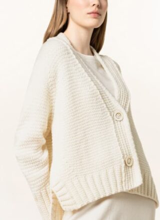 Iris Von Arnim Strickjacke Arista Aus Cashmere weiss