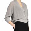 Iris Von Arnim Strickjacke Neema Aus Leinen grau