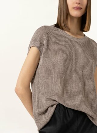 Iris Von Arnim Strickshirt Nasim Aus Leinen beige