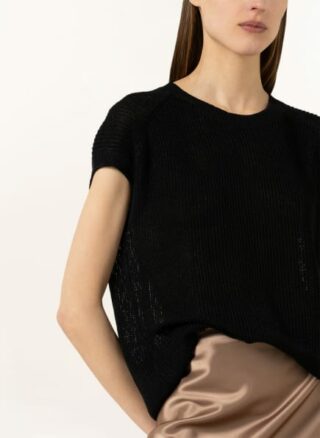 Iris Von Arnim Strickshirt Nasim Aus Leinen schwarz