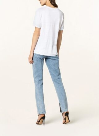 Isabel Marant Étoile T-Shirt Zewel Aus Leinen weiss