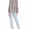 Jcsophie Blusenshirt Gerbera blau