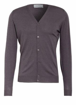 John Smedley Strickjacke grau