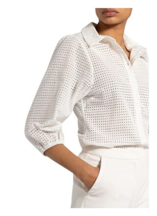 Joop! Bluse Mit Lochstickerei weiss