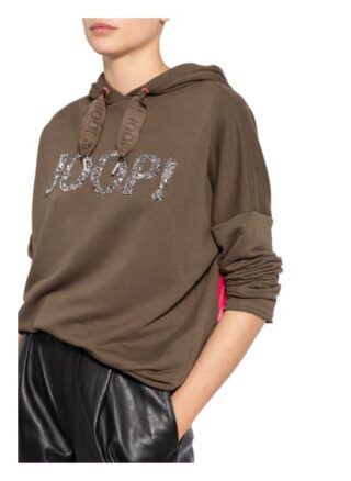 Joop! Hoodie Tamani Mit Paillettenbesatz gruen