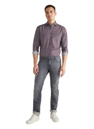 Joop! Jeans Baumwoll-Hemd Hanjo Regular Fit rot