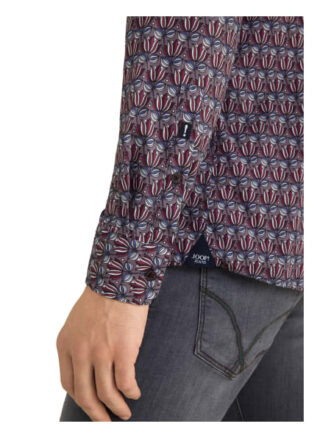 Joop! Jeans Baumwoll-Hemd Hanjo Regular Fit rot