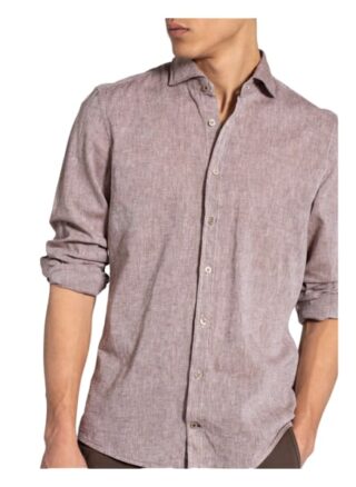Joop! Jeans Hemd Hanjo Regular Fit braun