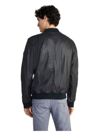 JOOP! JEANS Escor Lederjacke Herren, Schwarz