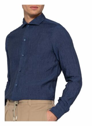 Joop! Leinenhemd Peppe Slim Fit blau