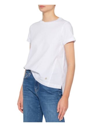 Joop! T-Shirt Tamea Aus Materialmix weiss